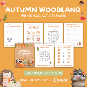 Printable Fall Activity Book for Preschool