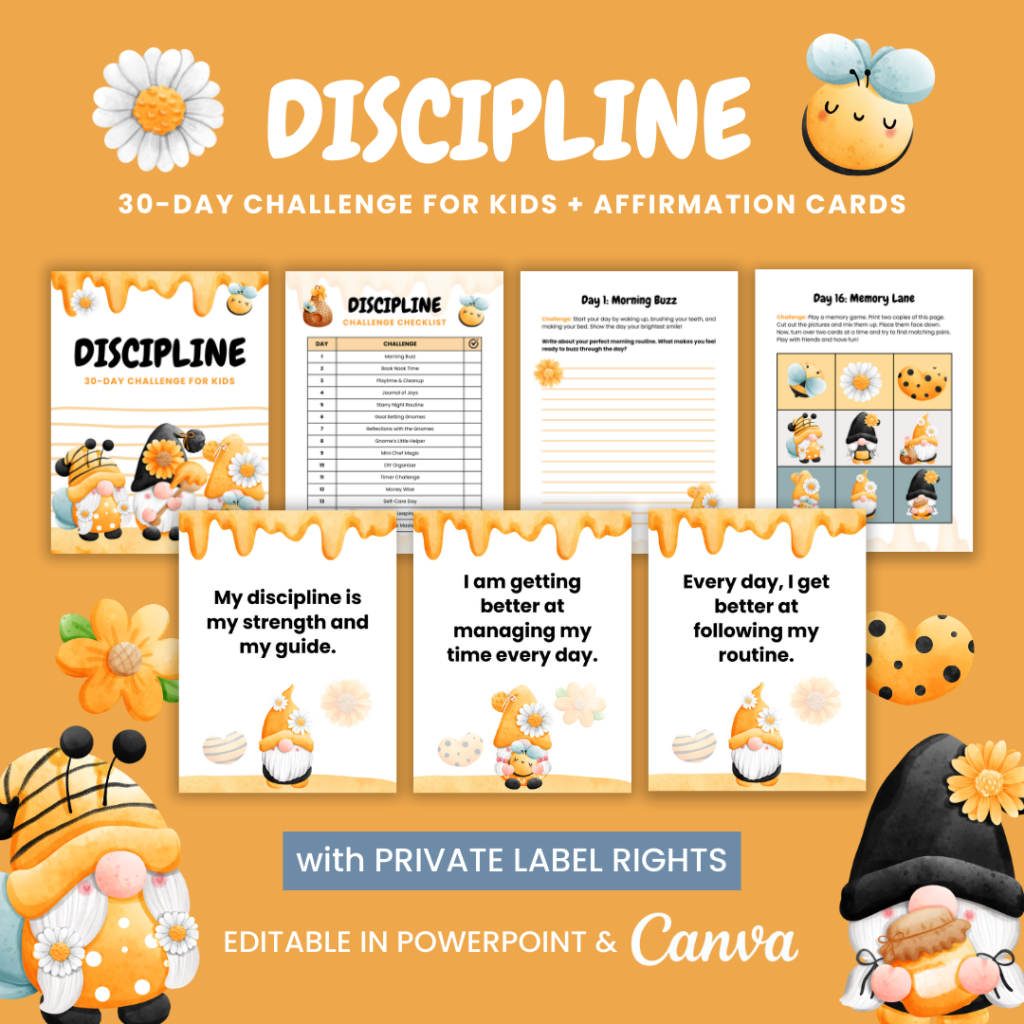 Discipline Challenge for Kids and Affirmation Cards | The Little ...