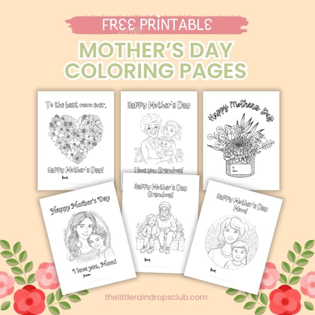Free mother’s day coloring pages