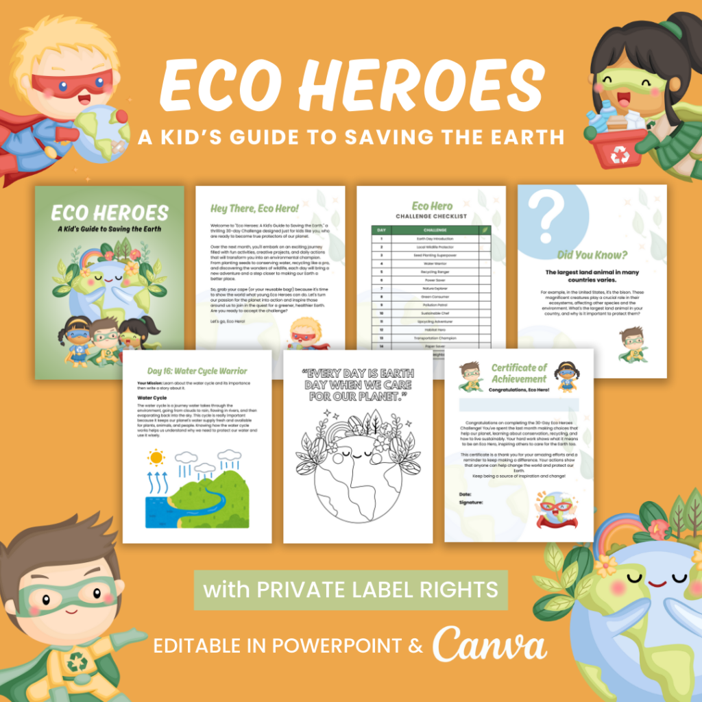 Eco-Friendly Challenge for Kids | Eco Heroes - The Little Raindrops Club