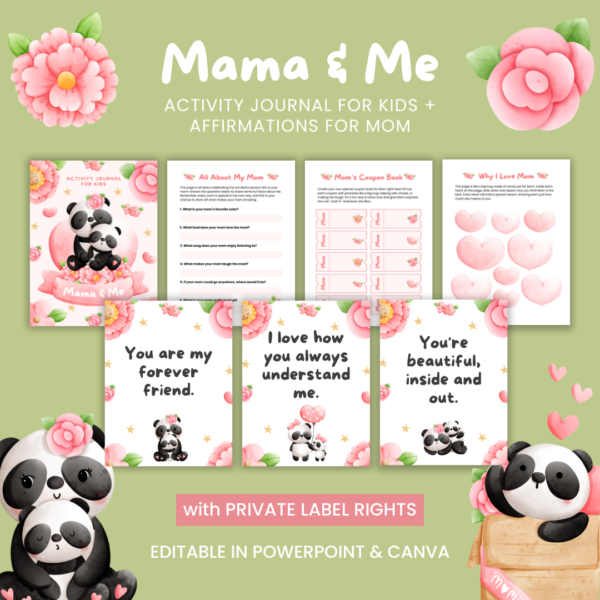 Mama & Me Journal Activity for Kids