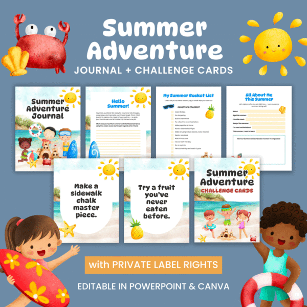 Summer Adventure Journal and Challenge Cards