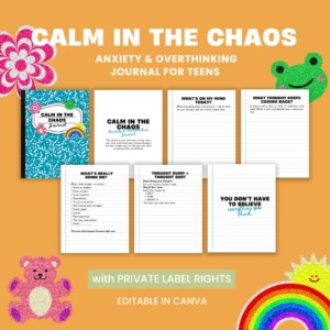 Anxiety & Overthinking Journal for Teens