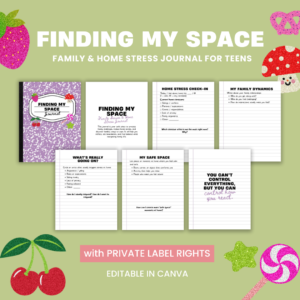 Family Issues & Home Stress Journal for Teens