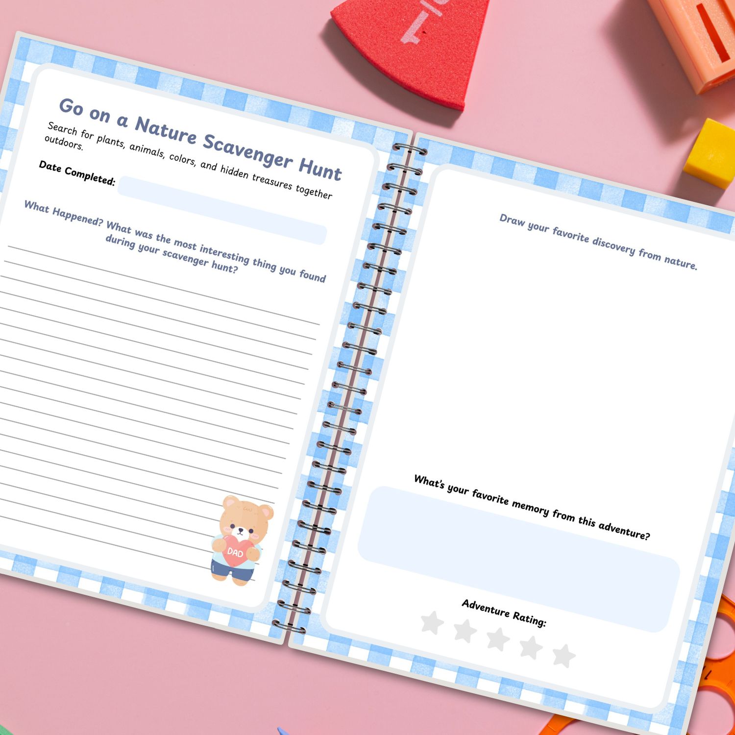 Adventure Time with Dad Journal for Kids - Image 3